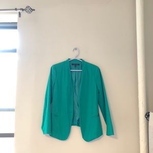 Green, long blazer